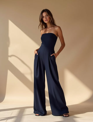 Delphine | Women's Strapless Jumpsuit, Corset-Inspired Evening Jumpsuit