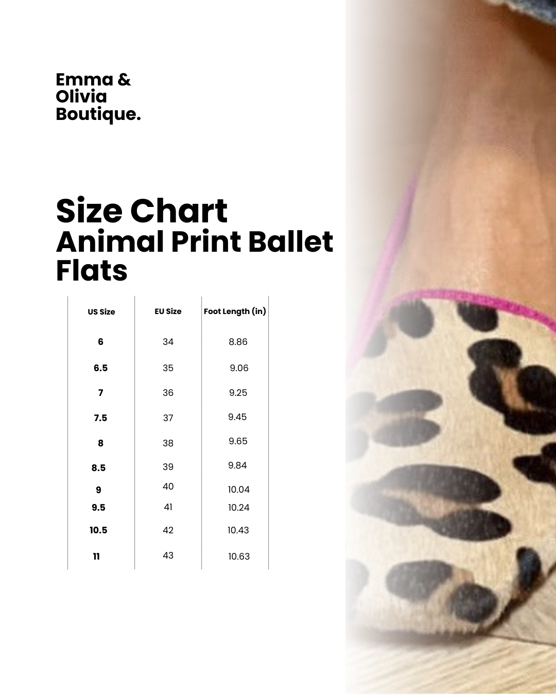 SAPATILHAS CHIC DE BALÉ COM ESTAMPA ANIMAL