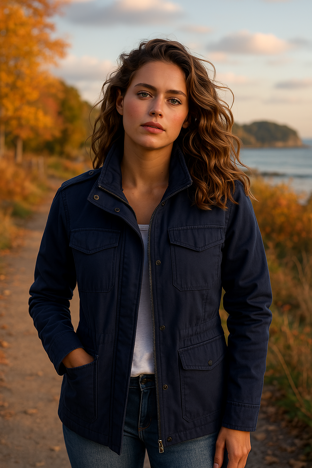 Elara | Women's Lightweight Leisure Jacket, Soft Warm Casual Everyday Jacket