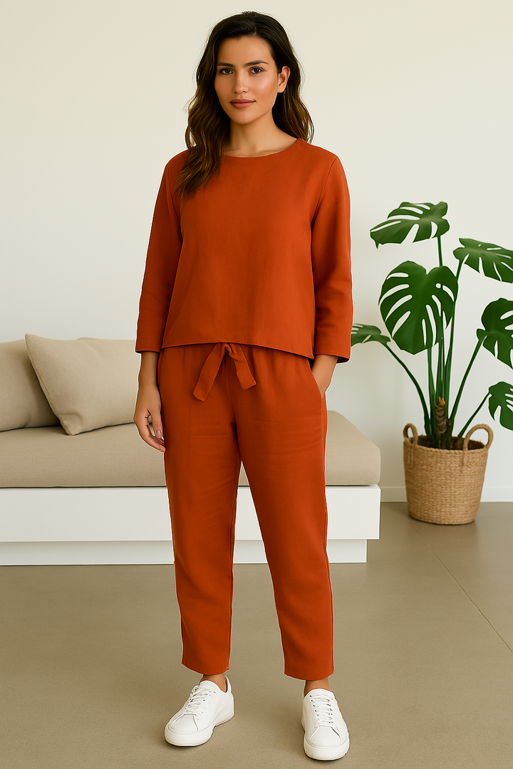 Mae | Conjunto de Duas Peças com Inspiração Vintage