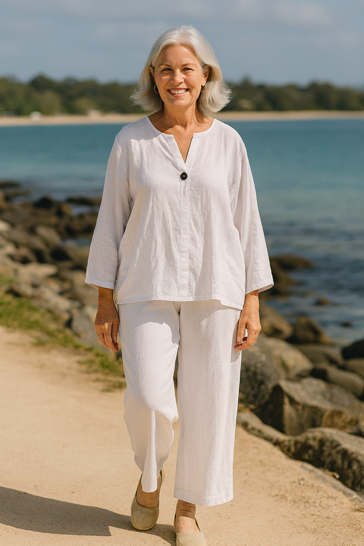 Simone Conjunto Ease 2 peças – Sem Esforço. Elegante. Feito para Mulheres Reais (S-5XL)