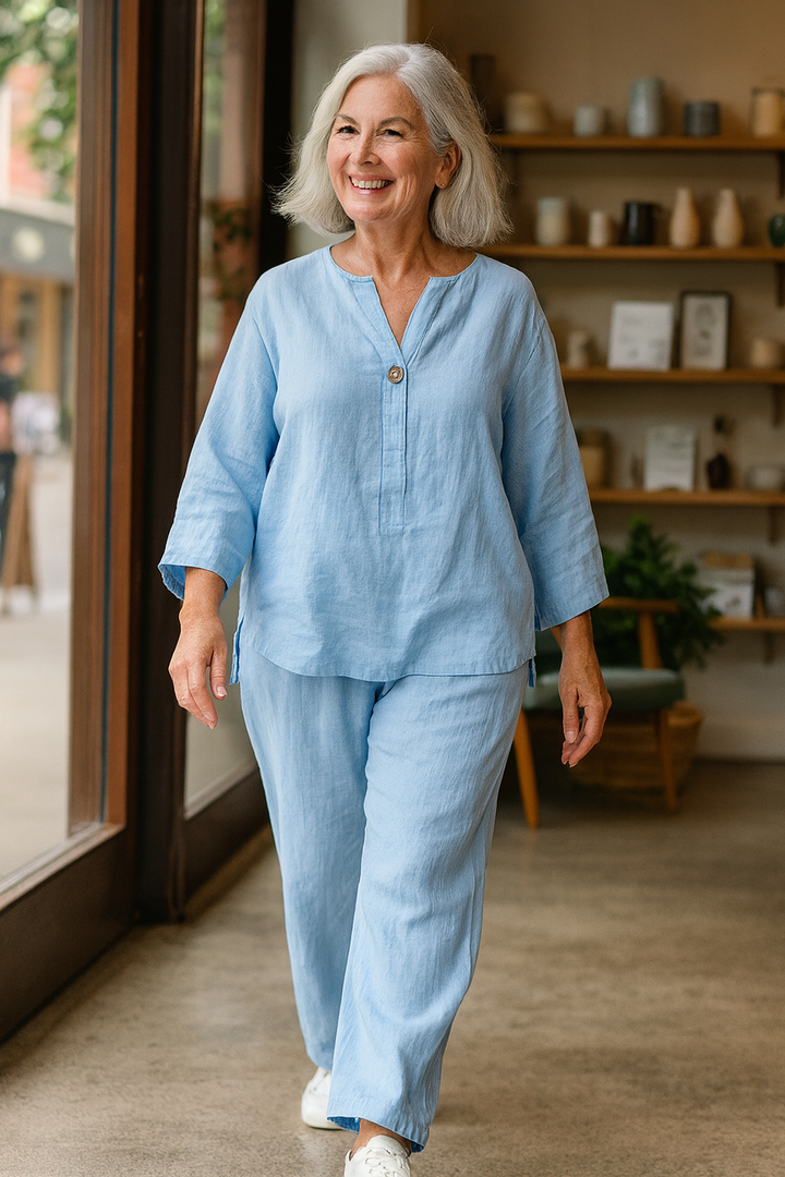 Simone Conjunto Ease 2 peças – Sem Esforço. Elegante. Feito para Mulheres Reais (S-5XL)
