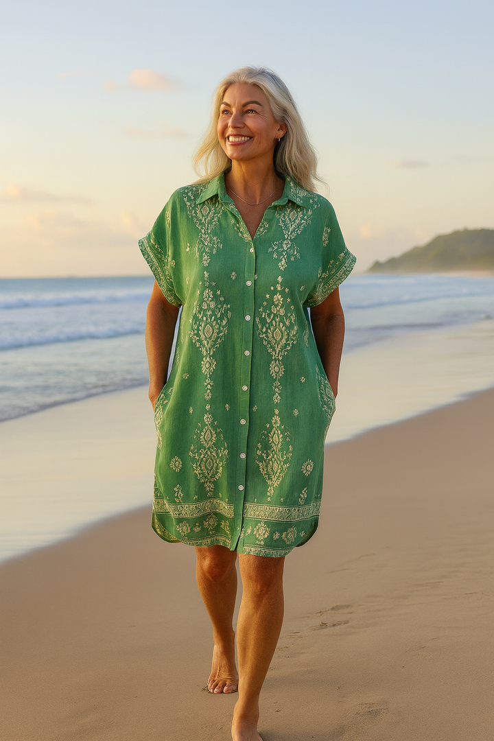 Seabreeze | Vestido bohemio de algodón