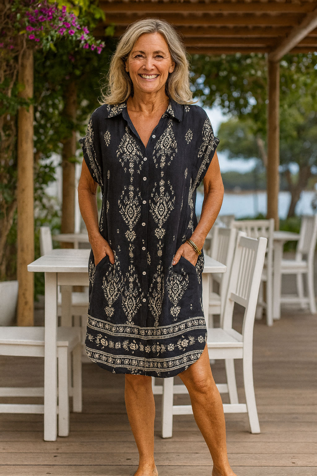Seabreeze | Vestido bohemio de algodón