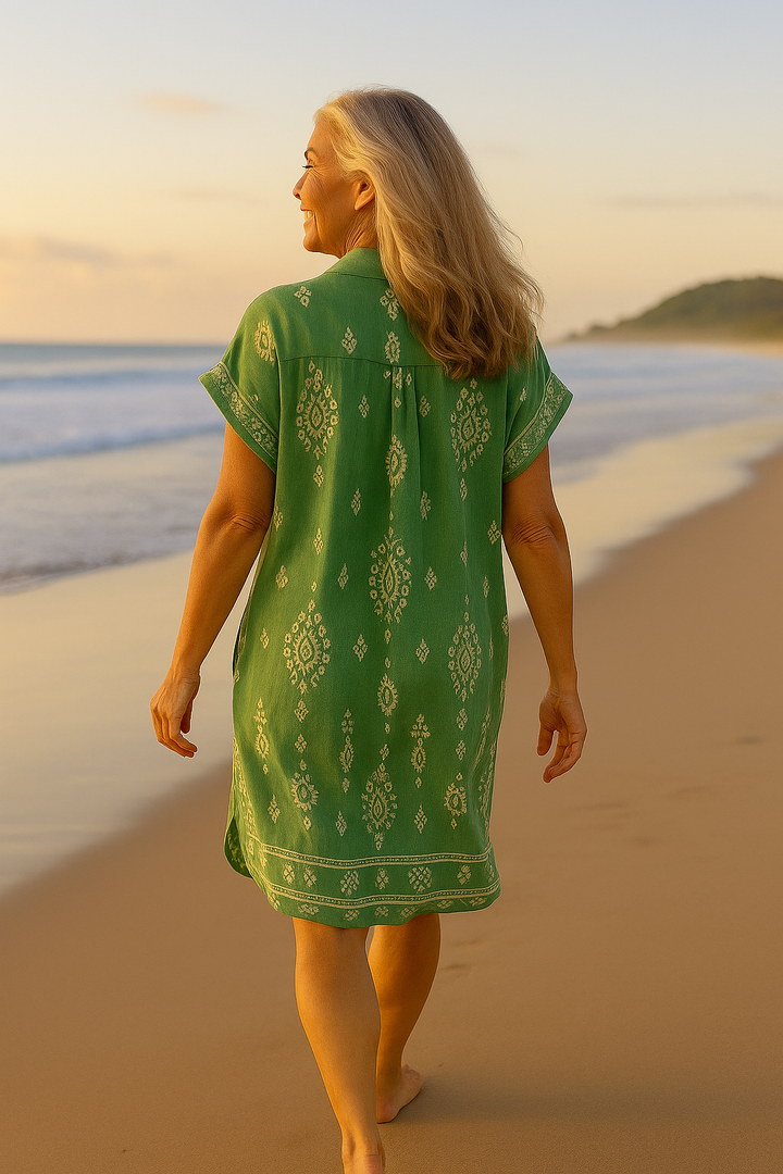 Seabreeze | Vestido bohemio de algodón