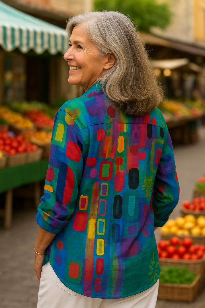 Edna | Blusa Artística - Sem Esforço, Sem Desculpas, Você