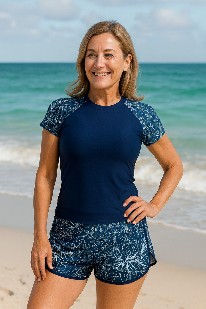 ShoreHaven | Conjunto Tankini com Proteção UV – Confiança Segura ao Sol, Conforto o Dia Todo