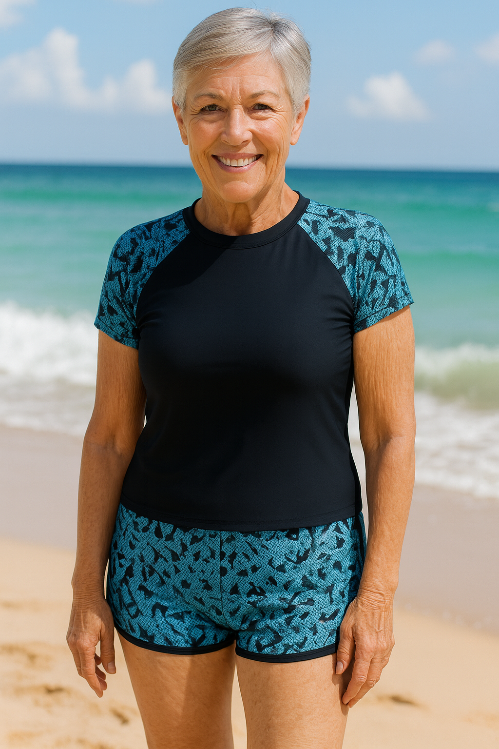 ShoreHaven | Conjunto Tankini com Proteção UV – Confiança Segura ao Sol, Conforto o Dia Todo