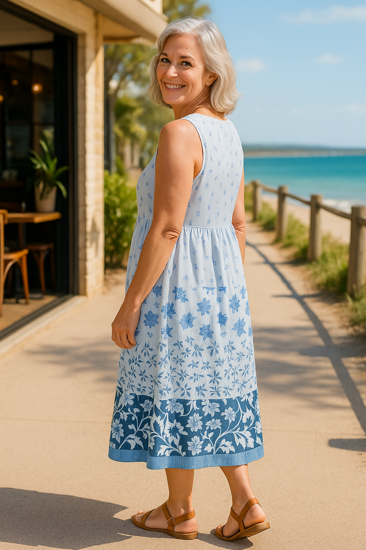 Evelane | Vestido Midi Flow - Onde Conforto Encontra Confiança