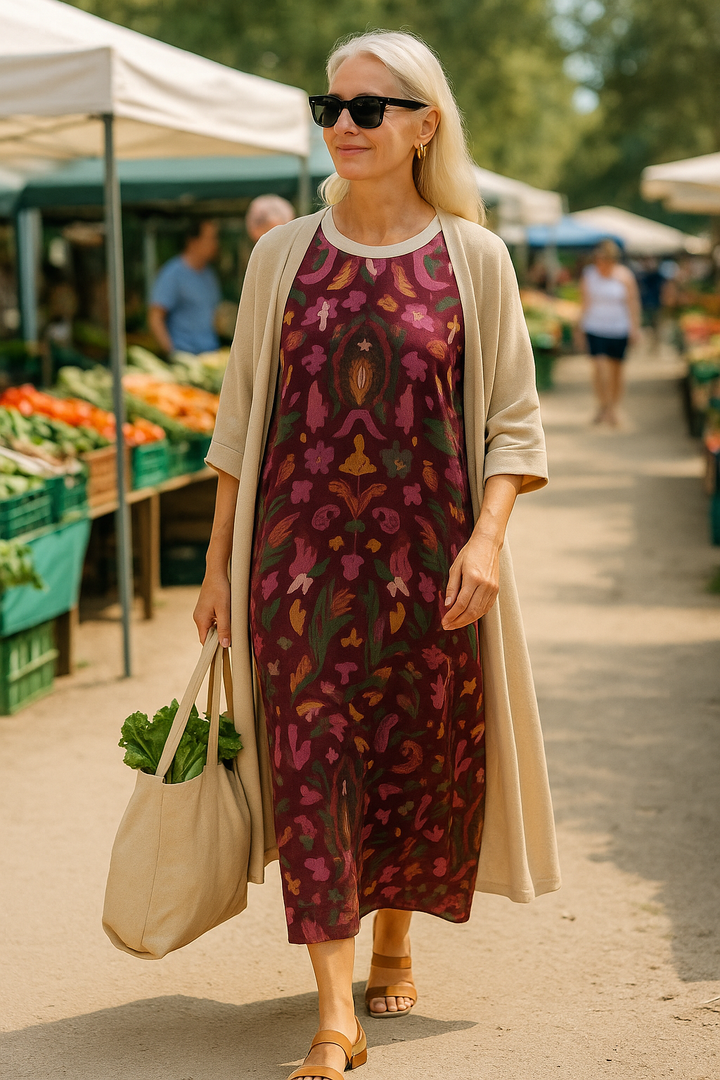 Taren | Conjunto de Vestido Fluido – Onde Conforto Encontra Confiança