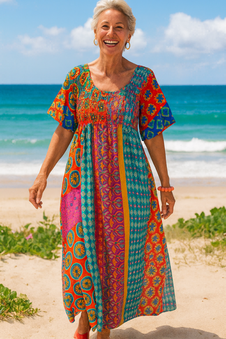 Althea| Vestido Longo Confortável – Facilidade que Valoriza para o Dia a Dia