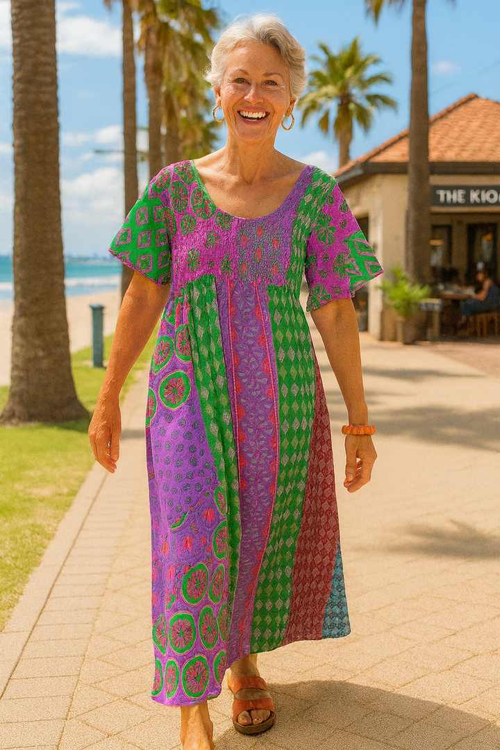 Althea| Vestido Longo Confortável – Facilidade que Valoriza para o Dia a Dia