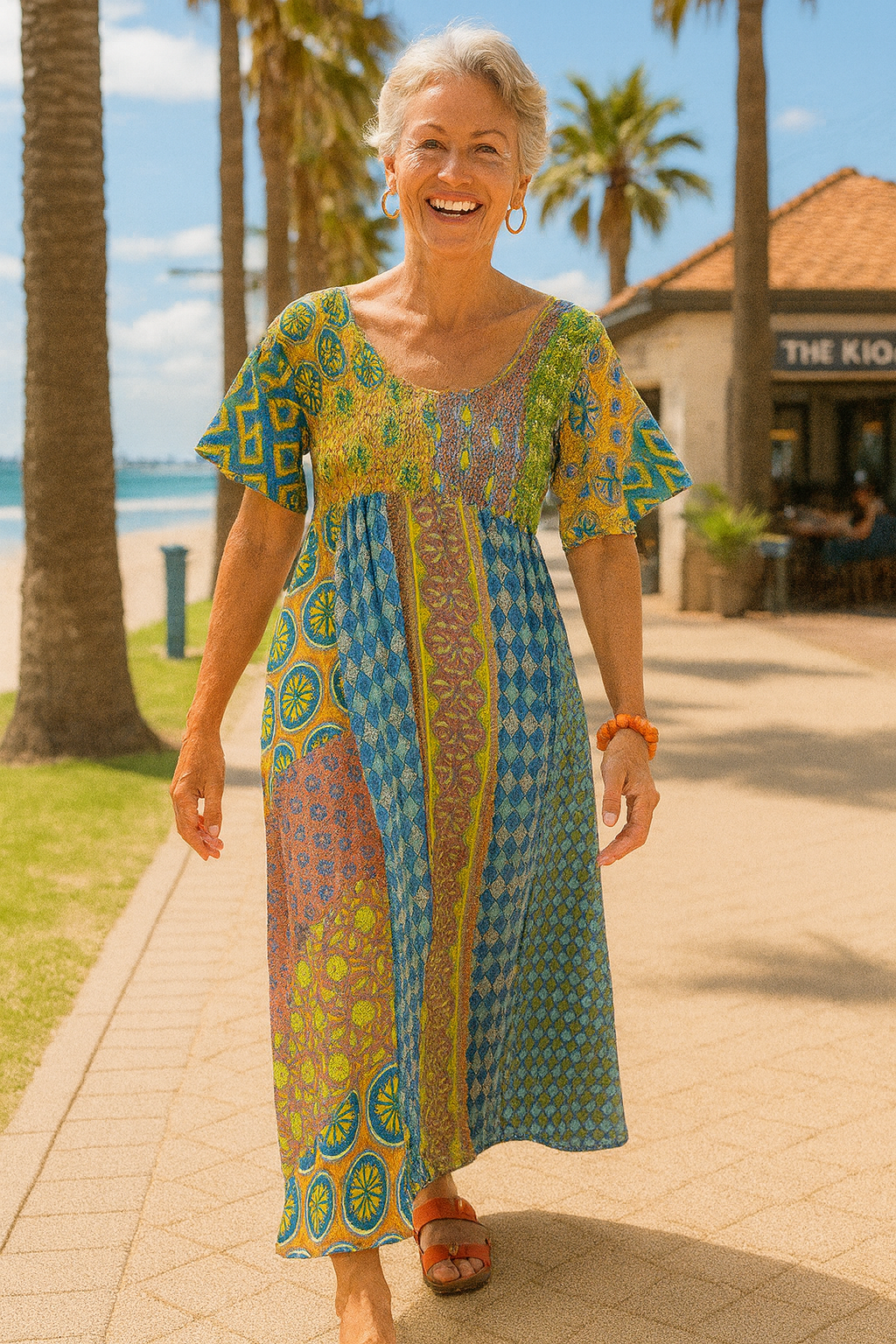 Althea| Vestido Longo Confortável – Facilidade que Valoriza para o Dia a Dia