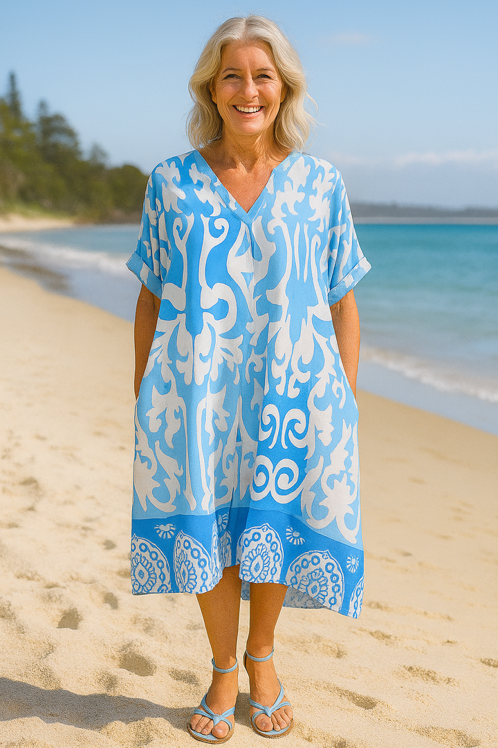 Marisela | Vestido Midi Breeze – Leveza, Confiança e Estilo Despreocupado