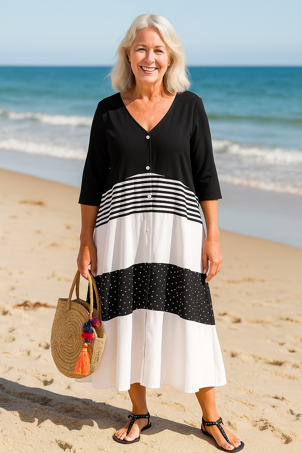 Alenya | Vestido Midi Everyday Grace – Conforto Sem Esforço, Confiança Atemporal