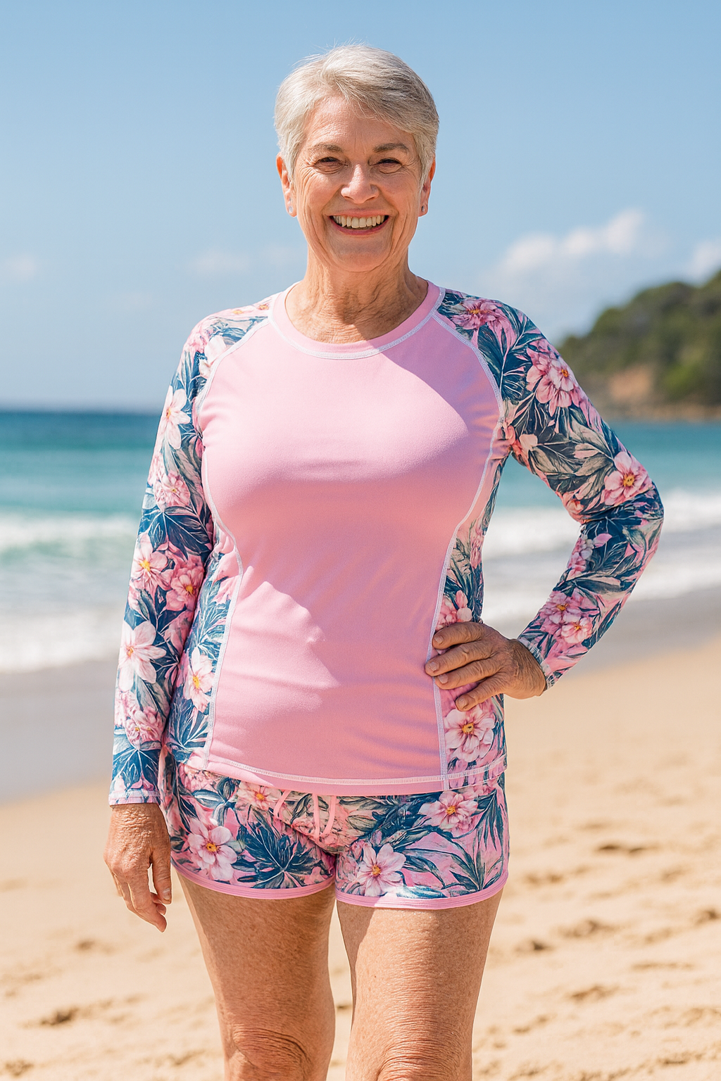 Elaine | Conjunto Tankini com Proteção Solar UPF 50+