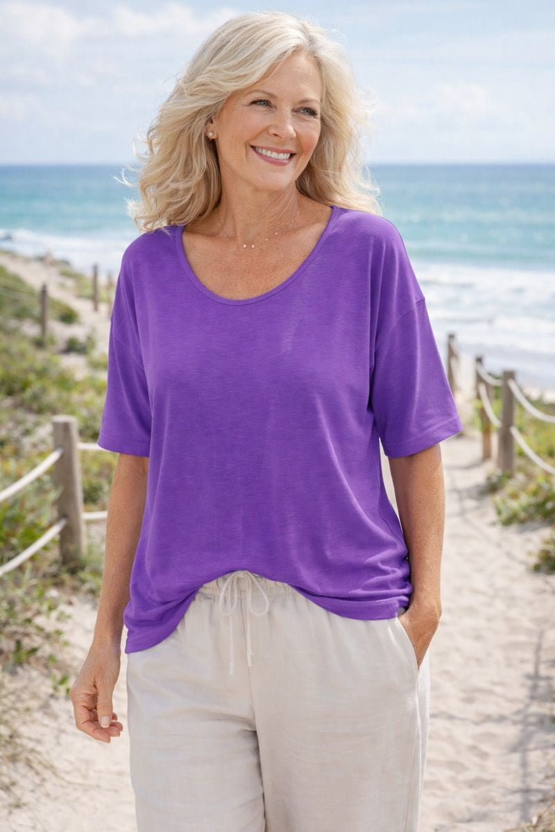 Bria | Blusa de Algodão Macio para o Dia a Dia – Conforto que Você Não Precisa Pensar (AU10–24)