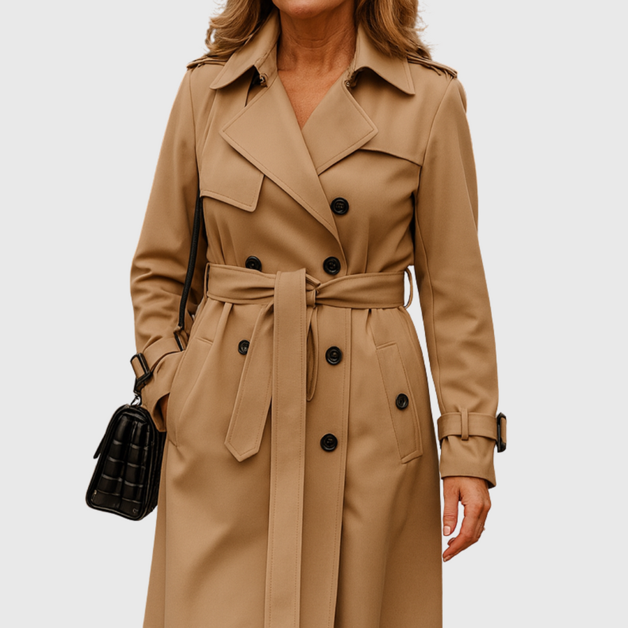 Jade | Women's Tailored Trench Coat, Breathable All-Weather Layering Coat