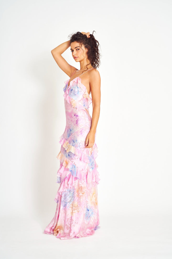 Darcel | Vestido Longo com Babados