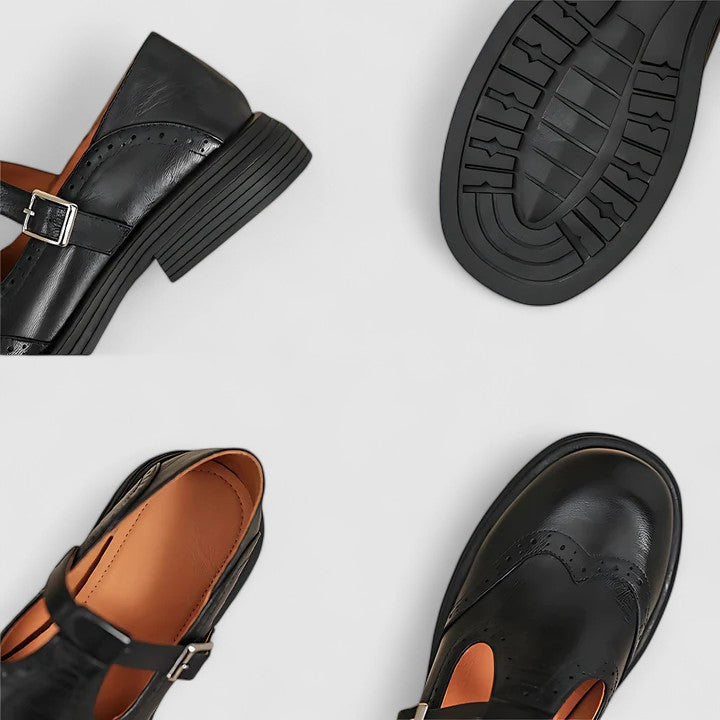 Louisa | Women's Classic Mary Jane Flats, Cushioned Non-Slip Comfort Shoes