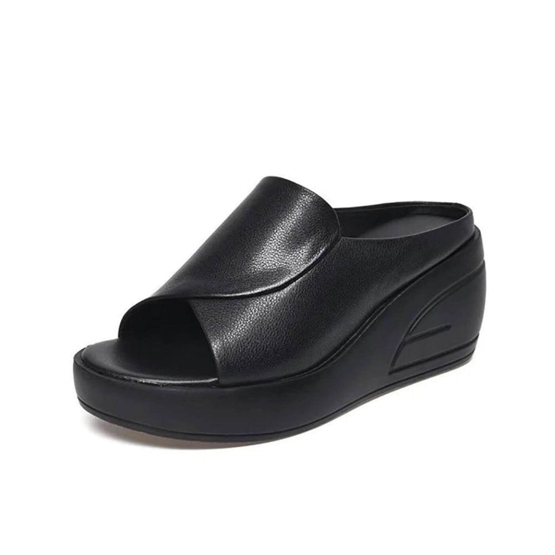 Eliza – Sandálias Ortopédicas Anabela Slip-on