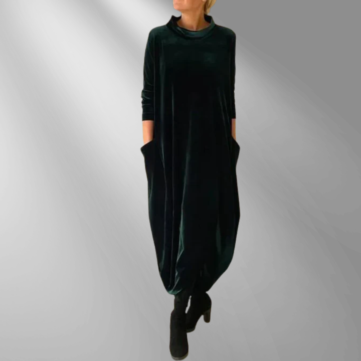 Eloura | Relaxed Draped Winter Maxi Dress