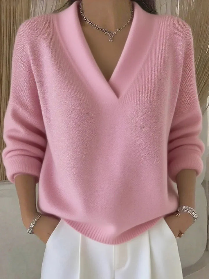 Faye | Relaxed V-Neck Sweater