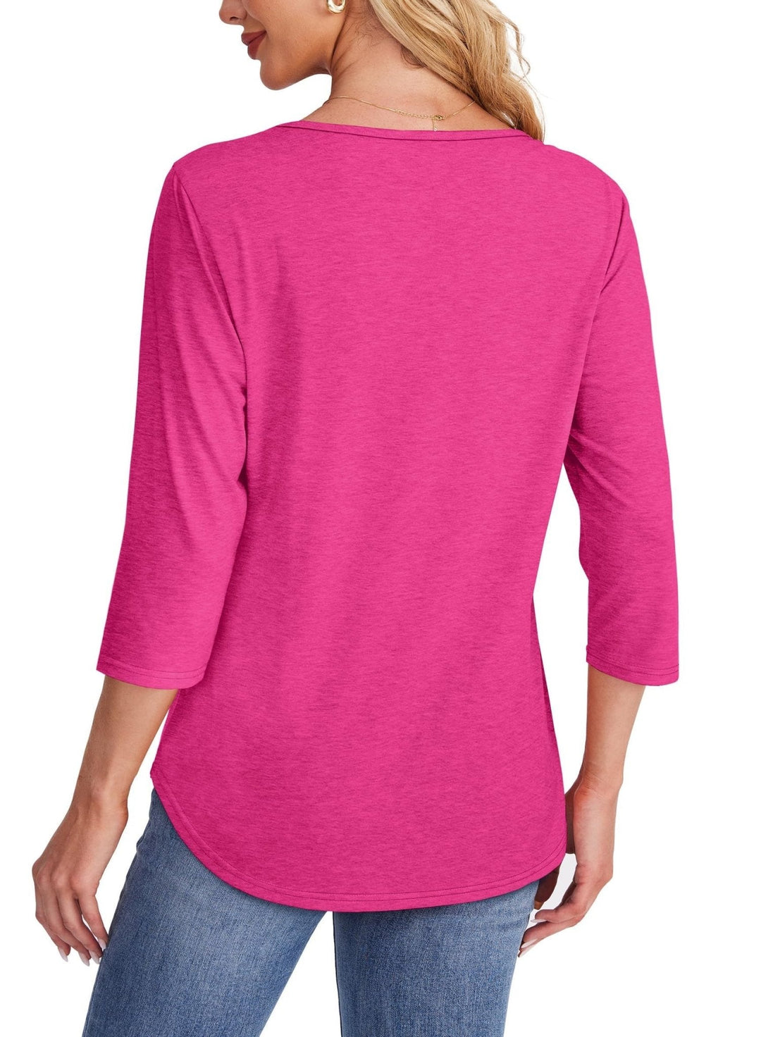 Mona | Blusa Plissada de Manga 3/4