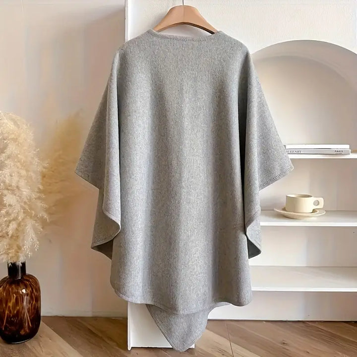 Auren Élise – Xale Luxuoso de Fleece Drapeado