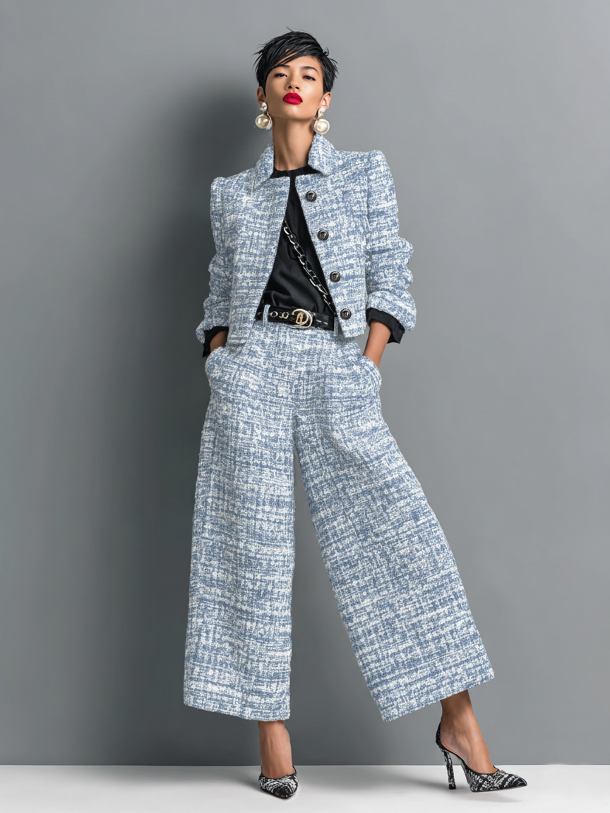 Akira | Women's Tailored Two-Piece Set, Long Sleeve Jacket and Pants for Work