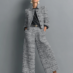 Akira | Women's Tailored Two-Piece Set, Long Sleeve Jacket and Pants for Work