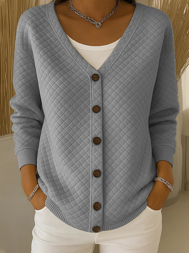 Karina | Textured Button Cardigan