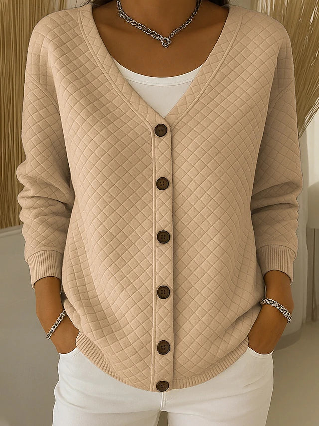 Janice | Textured Button Cardigan