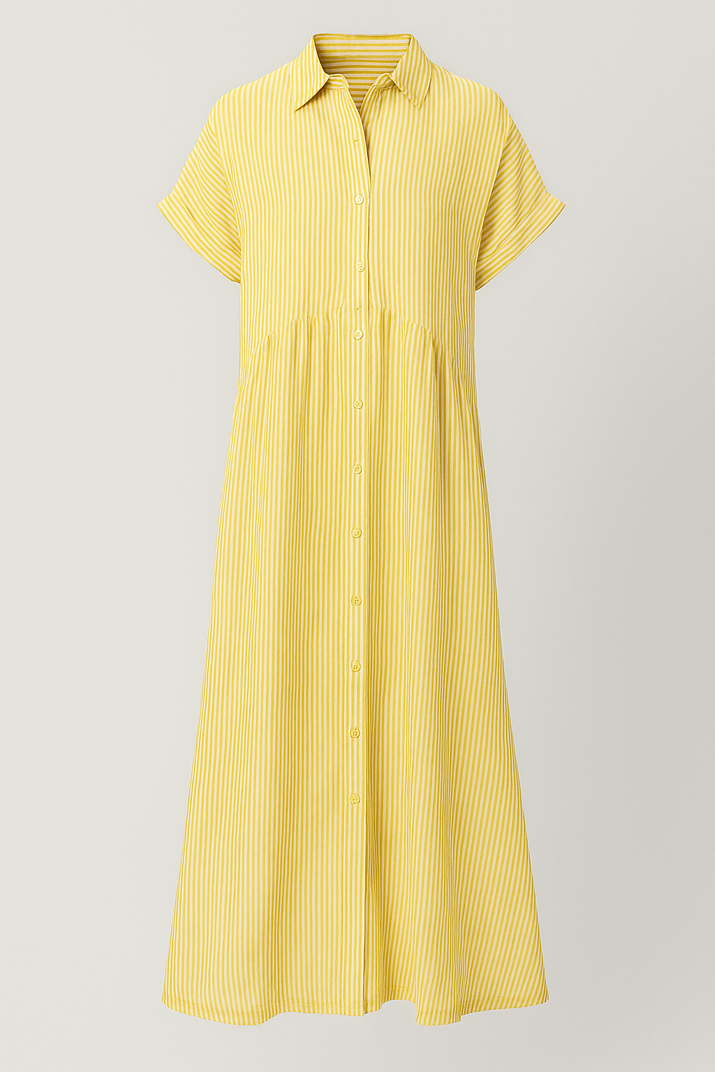 Vestido Midi Elegante Feminino com Bolsos
