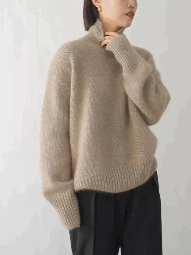 Monica | Elegant High Neck Sweater