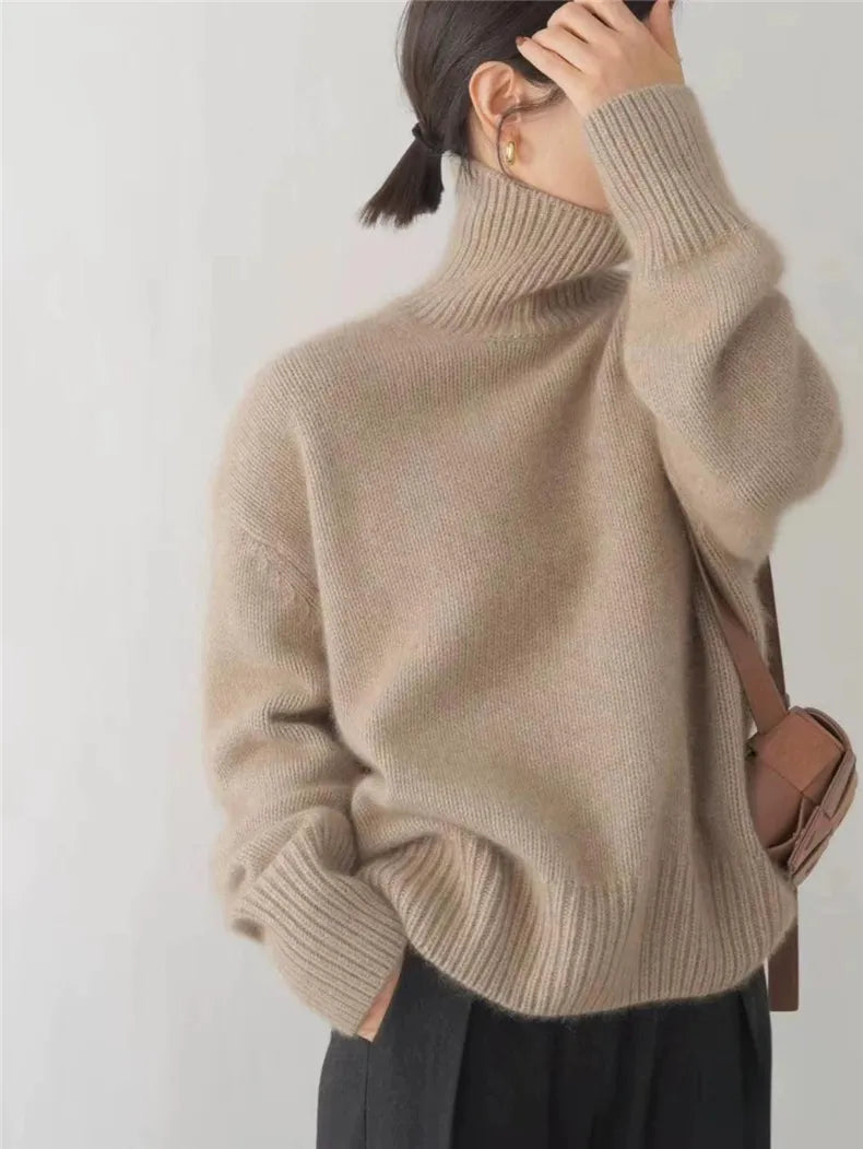 Monica | Elegant High Neck Sweater