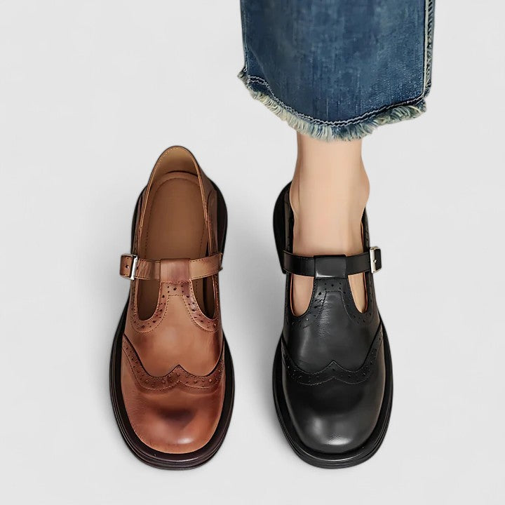 Louisa | Women's Classic Mary Jane Flats, Cushioned Non-Slip Comfort Shoes