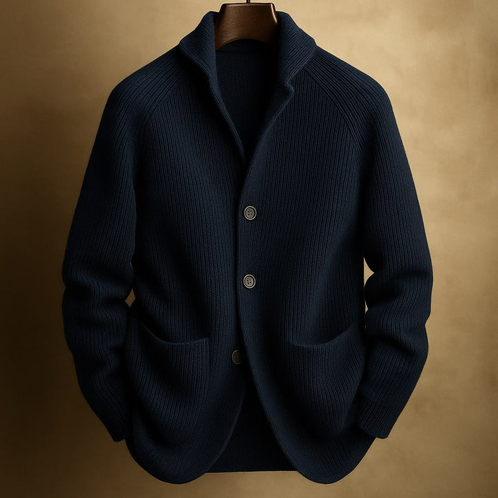 Edward | Cord Cardigan in Wool for Men