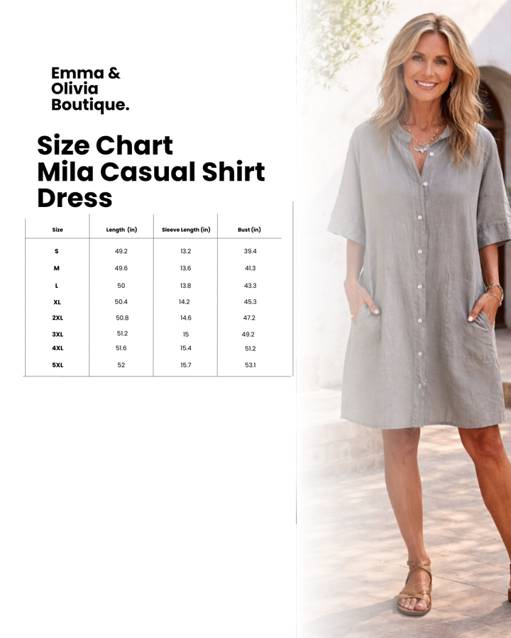 Mila | Vestido Camisa Casual