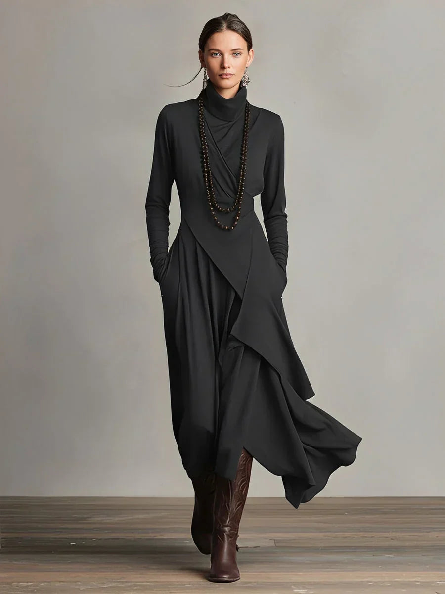 Natalie | Elegant Draped Dress
