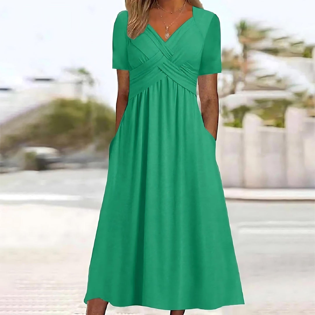 Carmen | Vestido Midi com Cobertura para Barriga