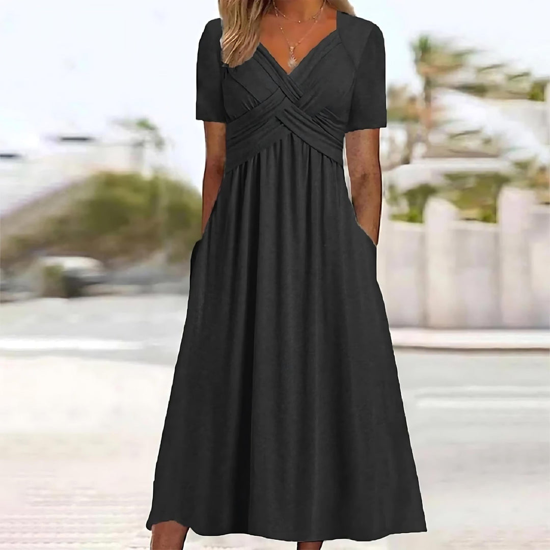 Carmen | Vestido Midi com Cobertura para Barriga