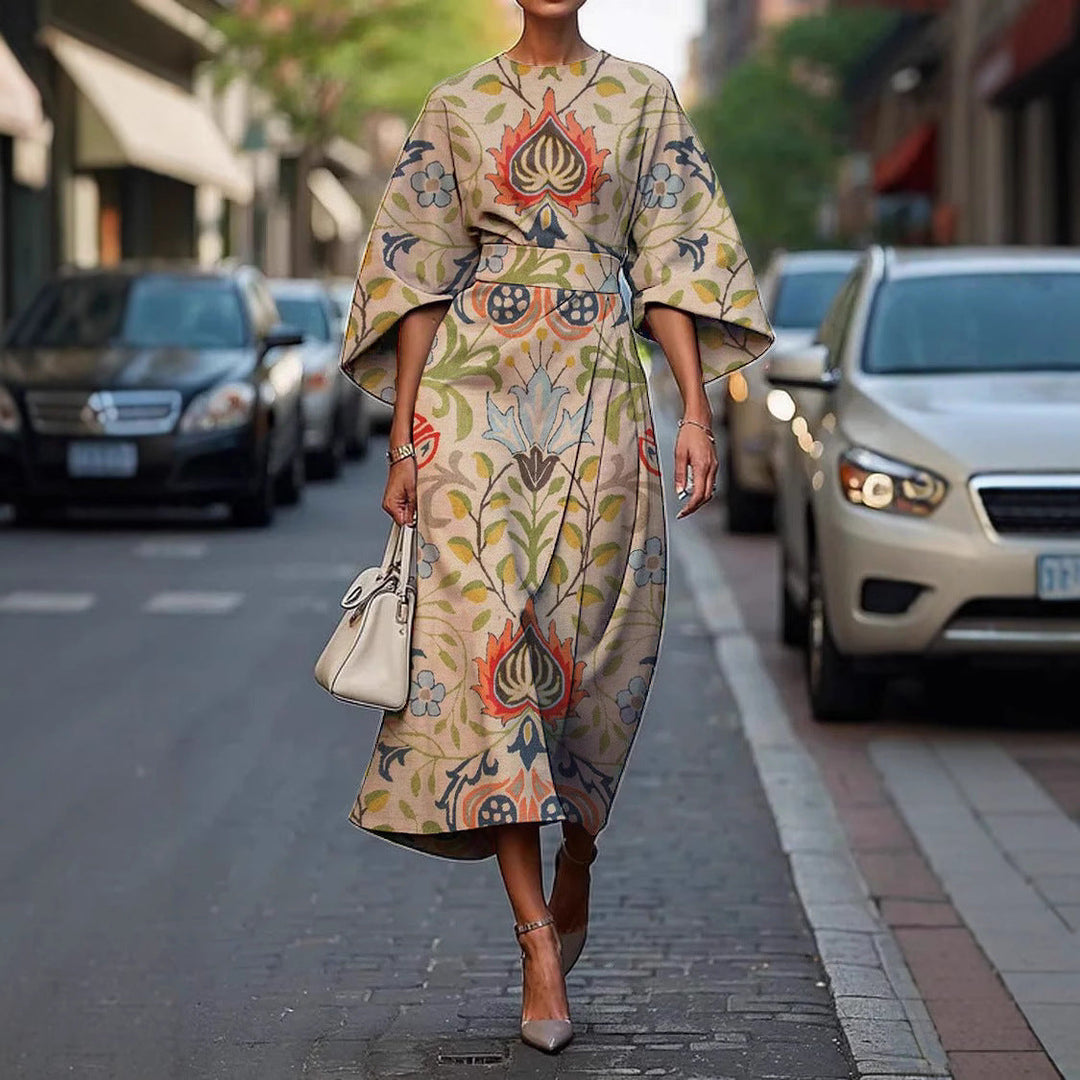 Melody | Vestido midi floral elegante