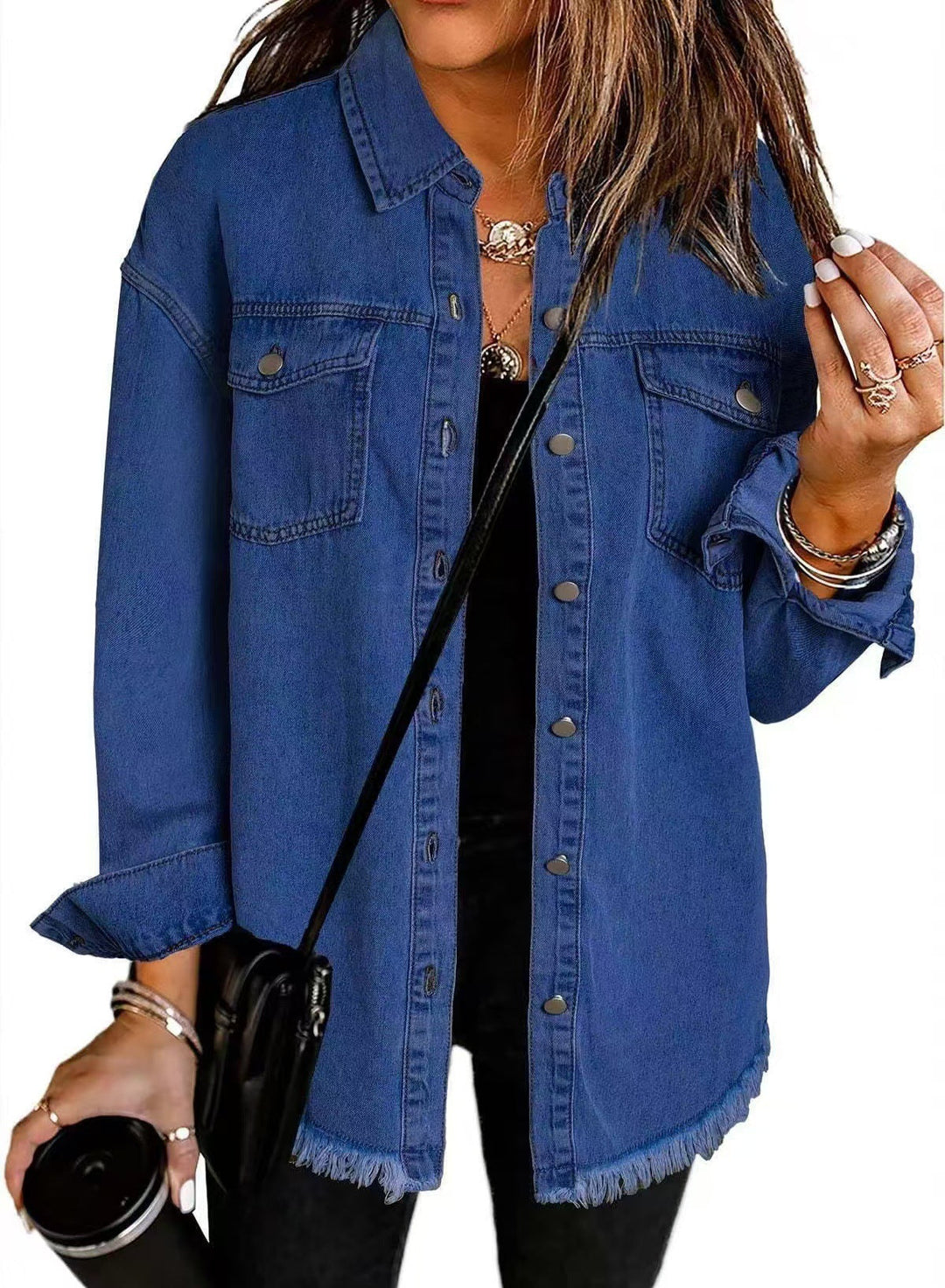 ROXANE - Jaqueta Jeans Clássica para o Dia a Dia