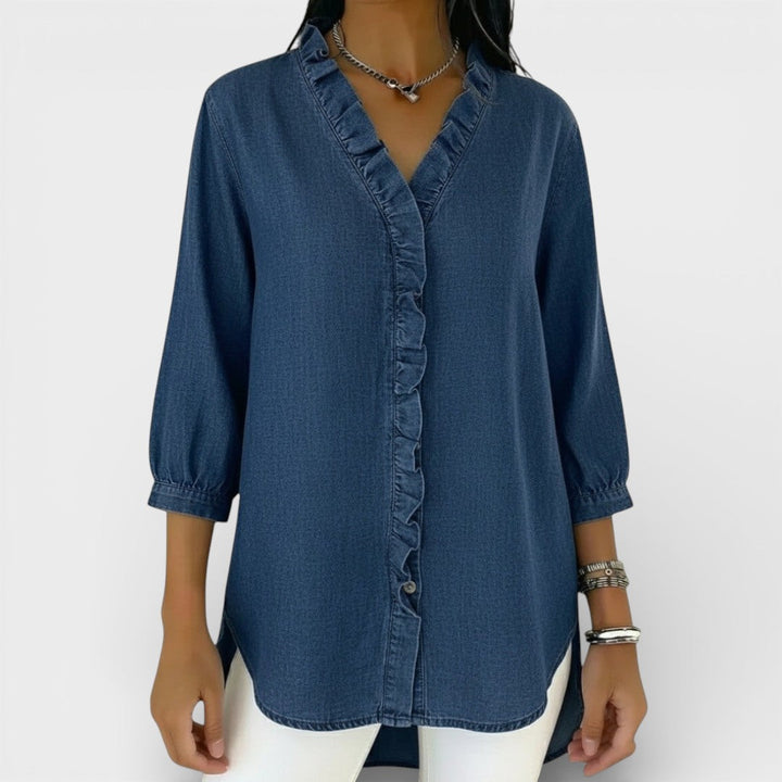 Heather | Blusa Elegante com Babados