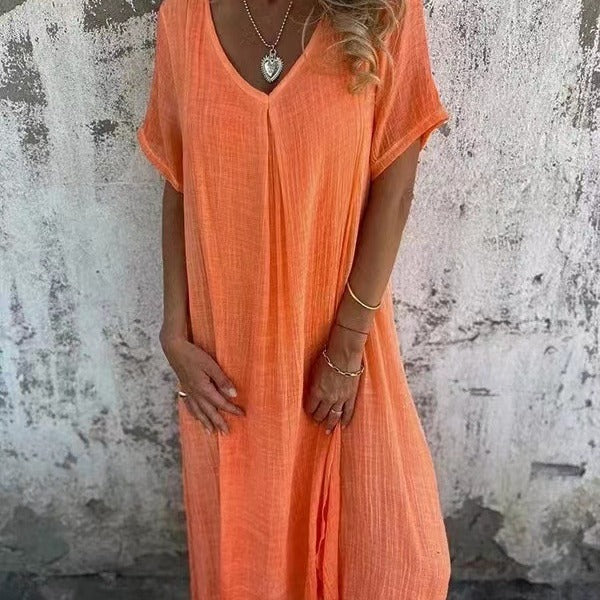 Amy | Tummy Coverage V-neck Dress