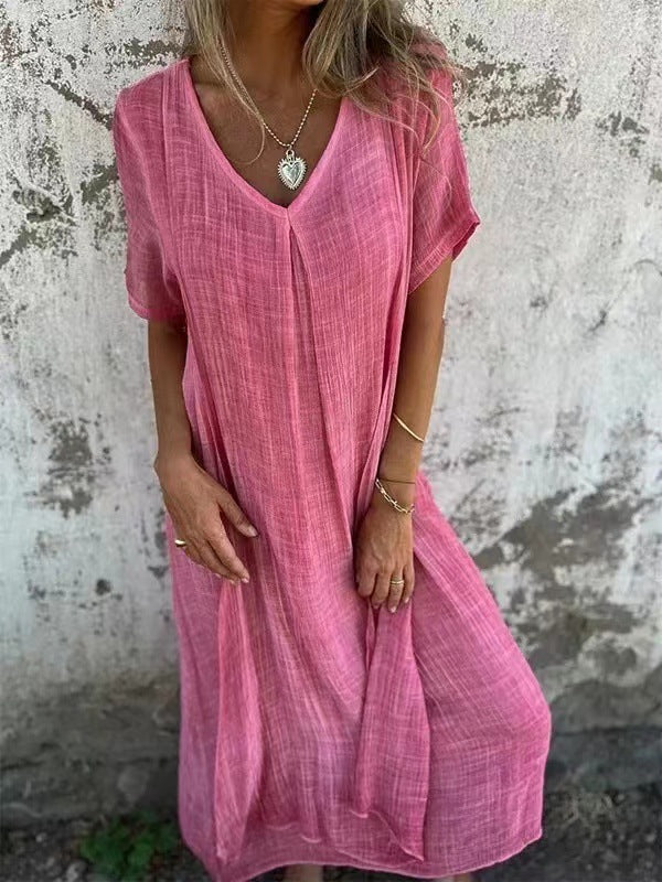 Amy | Vestido com Decote em V e Cobertura para Barriga