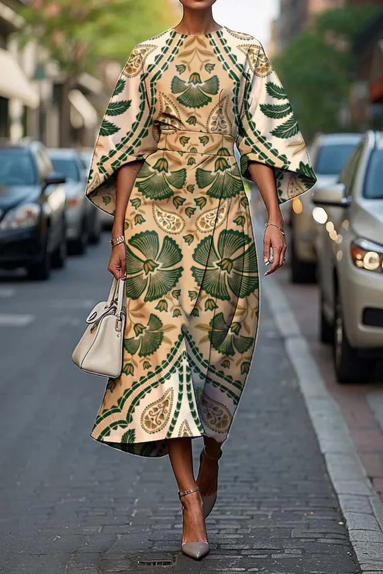 Melody | Vestido midi floral elegante