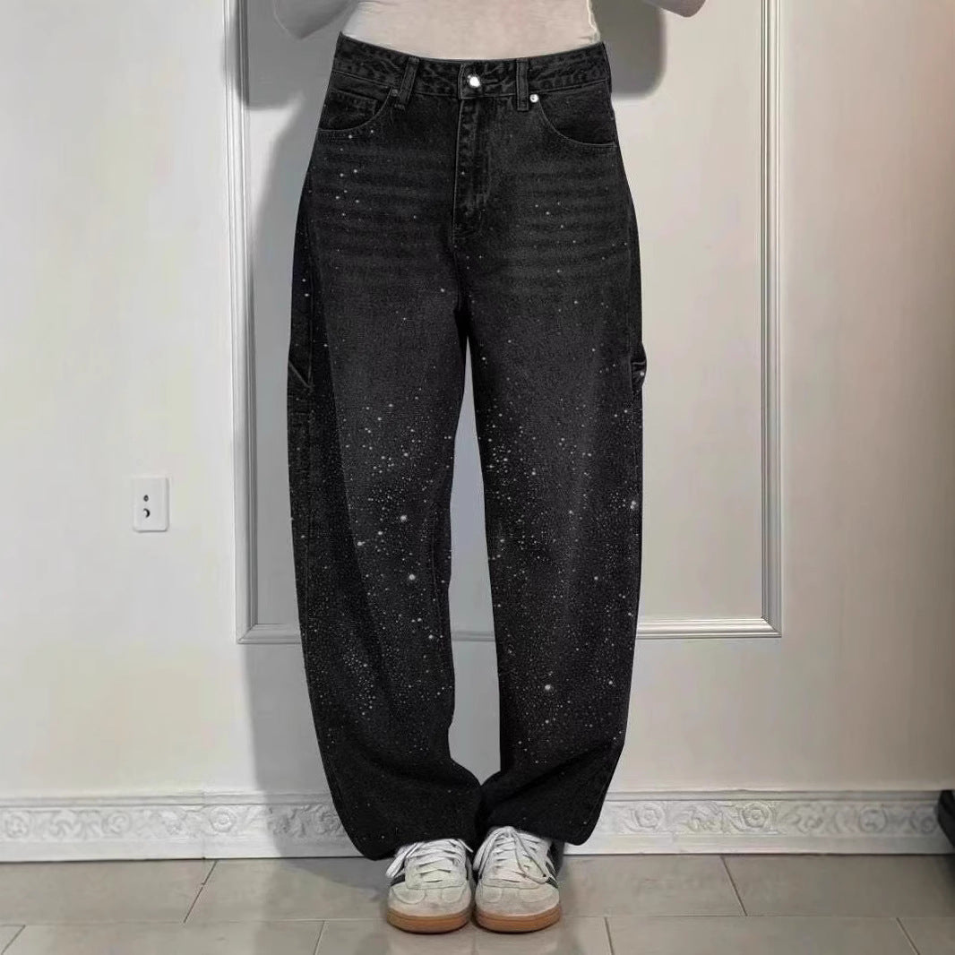 Raphaelle | Calças Cargo Jeans Estreladas e na Moda