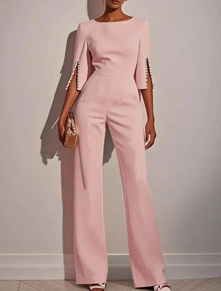Lyndsey | Women's Three-Piece Set, Layered Top Camisole and Wide-Leg Trousers